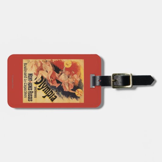 オリンピアのナイトクラブの女の子の衝突のシンバル ラゲッジタグ (正面横)