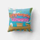 オリンピアギリシャ旅行ポスター。 クッション (裏面)