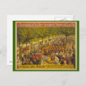 オリンピアサーカスのジャングルの不気味なポスター ポストカード (正面/裏面)