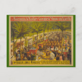 オリンピアサーカスのジャングルの不気味なポスター ポストカード (正面)