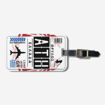 オリンピアソスギリシャ手荷物タグ