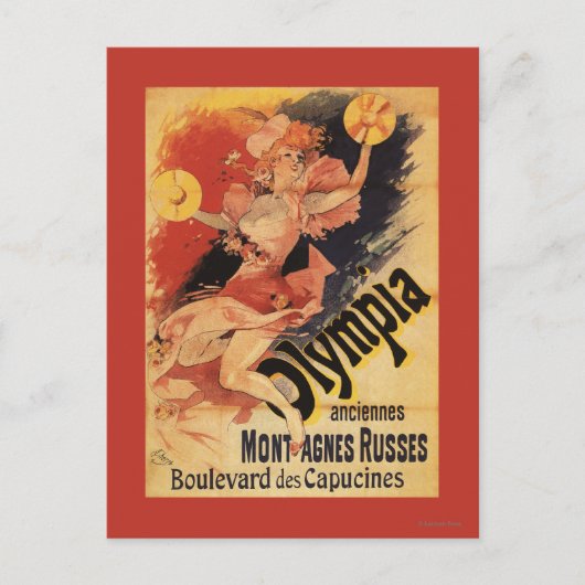 オリンピアナイトクラブガールクラッシュシンバル ポストカード (正面)