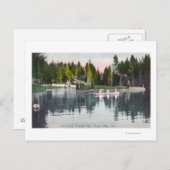 オリンピアパークザポンドローボートシーン ポストカード (正面/裏面)