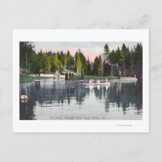 オリンピアパークザポンドローボートシーン ポストカード (正面)