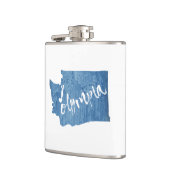 オリンピアワシントンウッドグレイン フラスク (左)