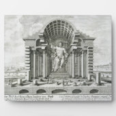 オリンピア・ゼウスの像、金ゴールドAのフィリアス作 フォトプラーク (正面)