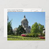 オリンピア，ワシントン州キャピトル旅行写真 ポストカード (正面/裏面)