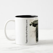 オリンピアSG-1のタイプライター ツートーンマグカップ (左)