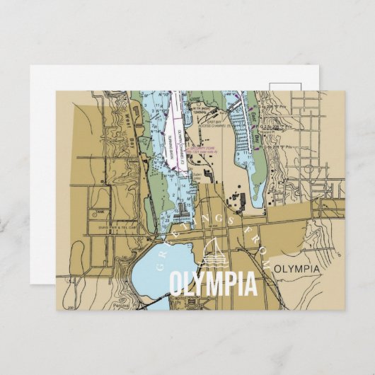 オリンピアWAチャートからの挨拶 ポストカード (正面/裏面)