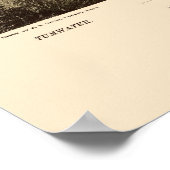 オリンピアWAパノラママップ – 1879 ポスター (角)