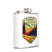 オリンピックディスカバリートレイルワシントン州カラー フラスク (右)