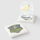 オリンピックナショナルパークイラストレーションレトロ ストーンコースター (横)