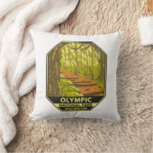 オリンピックナショナルパークホアレインフォレストワシントン クッション (ブランケット)