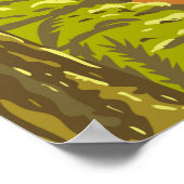 オリンピックナショナルパークホアレインフォレストワシントン ポスター (角)