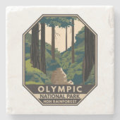 オリンピックナショナルパークホーレインフォレストヴィンテージ ストーンコースター (正面)