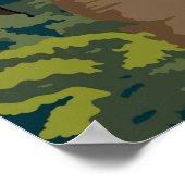 オリンピックナショナルパークホーレインフォレストヴィンテージ ポスター (角)