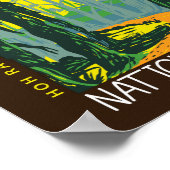 オリンピックナショナルパークホー雨林動揺して ポスター (角)