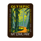 オリンピックナショナルパークホー雨林動揺して マグネット (縦)