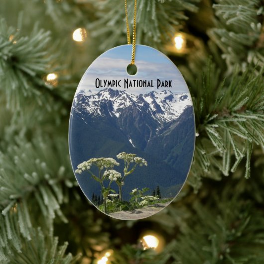 オリンピックナショナルパークランドスケープホリデー セラミックオーナメント (ツリー)