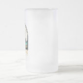 オリンピックナショナルパークリアルトビーチヴィンテージエンブレム フロストグラスビールジョッキ (中央)