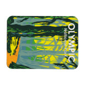 オリンピックナショナルパークワシントンホレインフォレスト マグネット (横)