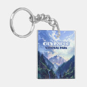 オリンピックナショナルパークワシントンマウンテンズヴィンテージ キーホルダー (正面左)