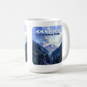 オリンピックナショナルパークワシントンマウンテンズヴィンテージ コーヒーマグカップ (正面右)