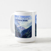 オリンピックナショナルパークワシントンマウンテンズヴィンテージ コーヒーマグカップ (正面左)