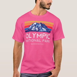 オリンピックナショナルパークワシントンレトロヴィンテージハイク Tシャツ