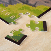 オリンピックナショナルパークワシントンヴィンテージ土産 ジグソーパズル (側面)