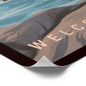 オリンピックナショナルパークワシントンヴィンテージ土産 ポスター (角)