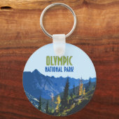 オリンピックナショナルパークワシントン州ヴィンテージ キーホルダー (正面)