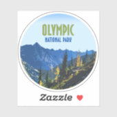 オリンピックナショナルパークワシントン州ヴィンテージ シール (シート)
