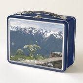 オリンピックナショナルパーク山景色 メタルランチボックス (正面)