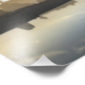 オリンピックナショナルビーチルビーでの夕日 フォトプリント            (角)