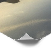 オリンピックナショナルビーチルビーでの夕日 ポスター (角)