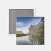 オリンピックナショナルビーチルビーでの夕日 マグネット (正面/裏面)