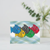 オリンピックフィッシュハガキ ポストカード (スタンド正面)