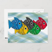 オリンピックフィッシュハガキ ポストカード (正面/裏面)