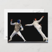 オリンピックフェンシングルンジュアンドパリー ポストカード (正面/裏面)