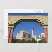 オリンピックプラザとカレッジタワー, アルバータ州, カナダ ポストカード (正面/裏面)