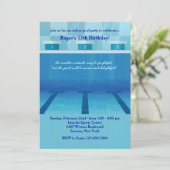 オリンピックプールパーティの招待状 招待状 (スタンド正面)