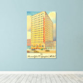 オリンピックホテルの外観 キャンバスプリント (インサイチュ (ウッドフロア))