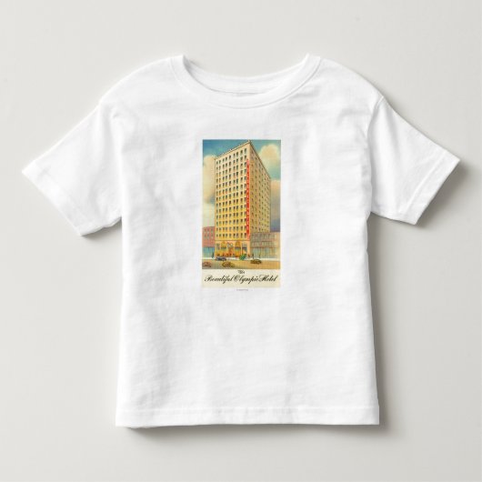 オリンピックホテルの外観 トドラーTシャツ (正面)