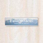 オリンピックマウンテンズ机用ネームプレート サインプレート (正面)