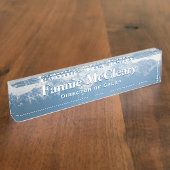 オリンピックマウンテンズ机用ネームプレート デスクネームプレート (側面)