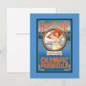 オリンピック半島、ワシントンホップザフェリー ポストカード (正面/裏面)