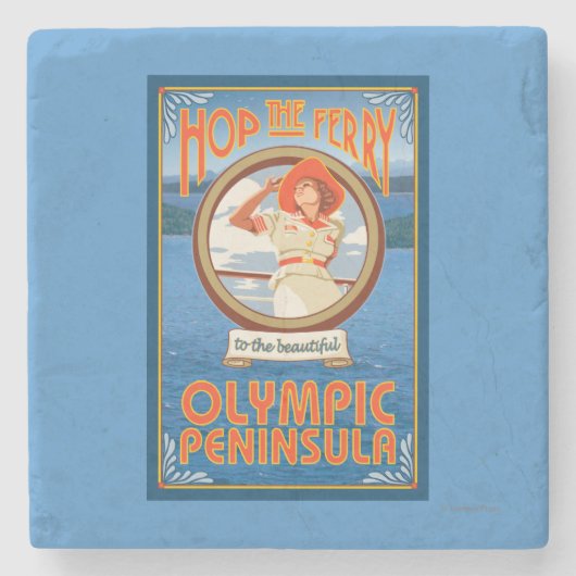 オリンピック半島、WashingtonHopフェリー ストーンコースター (正面)