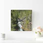 オリンピック国有林の滝 スクエア壁時計 (ホーム)