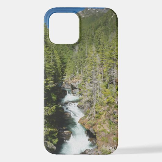 オリンピック国有林の滝 iPhoneケース (裏面)